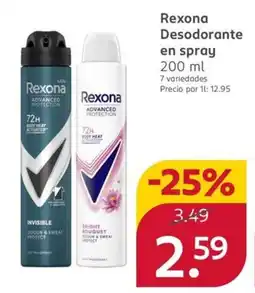 Rossmann Rexona Desodorante en spray oferta