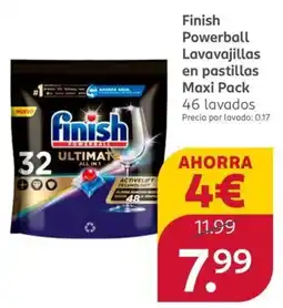 Rossmann Finish Powerball Lavavajillas en pastillas Maxi Pack oferta