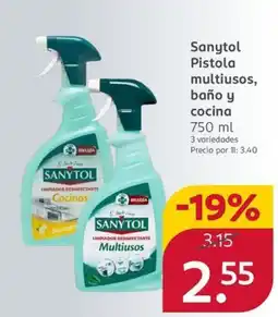Rossmann Sanytol pistola multiusos oferta
