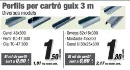 Ferrolan Perfils per cartró guix 3 m oferta