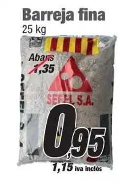 Ferrolan Sefel S.A. barreja fina oferta
