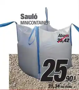 Ferrolan Sauló minicontainer oferta