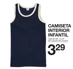 Zeeman Zeeman camiseta interior infantil oferta
