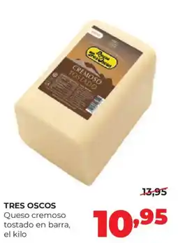 Alimerka Tres Oscos queso cremoso tostado en barra oferta
