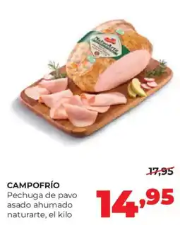 Alimerka Campo Frío pechuga de pavo asado ahumado naturarte oferta