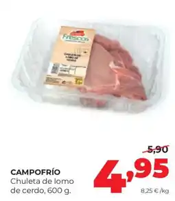 Alimerka Campo Frío chuleta de lomo de cerdo oferta