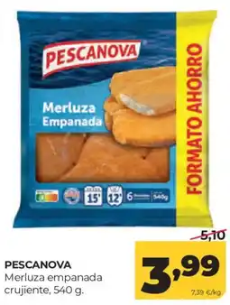 Alimerka Pescanova merluza empanada crujiente oferta