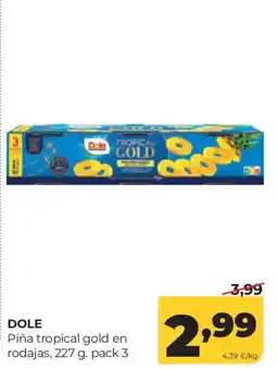 Alimerka Dole piña tropical gold en rodajas oferta