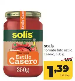 Alimerka Solis tomate frito estilo casero oferta