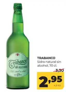 Alimerka Trabanco sidra natural sin alcohol oferta