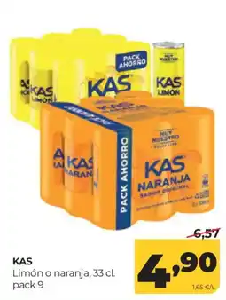 Alimerka KAS Limón o naranja oferta