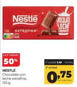 Alimerka Nestlé chocolate con leche extrafino oferta