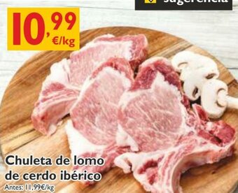 Supermercados La Despensa Chuleta de Lomo de Cerdo Ibérico oferta