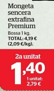 La Sirena Judías oferta