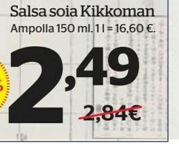 La Sirena Salsa de soja oferta