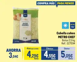 Makro Metro Chef cebolla cubos oferta