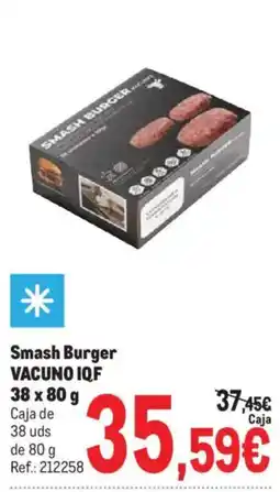 Makro Smash Burger VACUNO IQF oferta