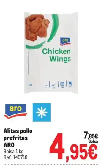 Aro alitas pollo prefritas
