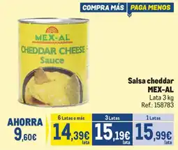 Makro Mex-al cheddar cheese sauce oferta