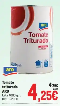 Makro Aro tomate triturado oferta
