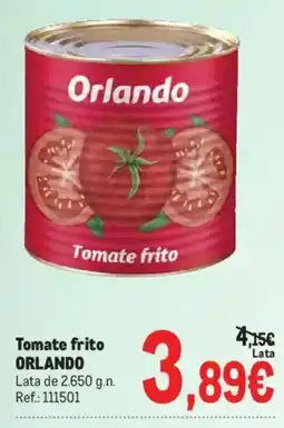 Makro Orlando tomate frito oferta