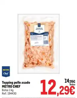 Makro Metro Chef topping pollo asado oferta