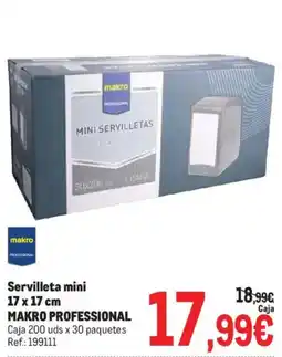 Makro makro professional servilleta mini oferta