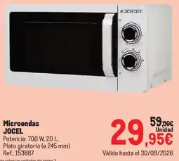 Makro Jocel microondas oferta