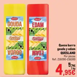 Makro Quesland queso barra gouda y edam oferta