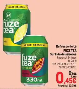 Makro Fuze tea refresci de té surtido de sabores oferta