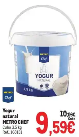 Makro Metro chef yogur natural oferta