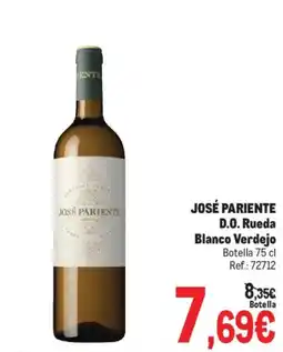 Makro José Pariente D.O. Rueda Blanco Verdejo oferta