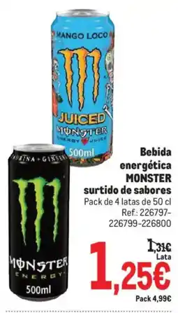 Makro Monster bebida energética surtido de sabores oferta