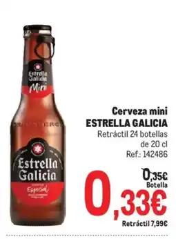 Makro Estrella Galicia cerveza mini oferta