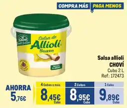 Makro Choví salsa allioli suave oferta