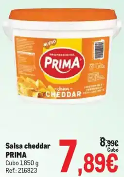Makro Prima salsa cheddar oferta