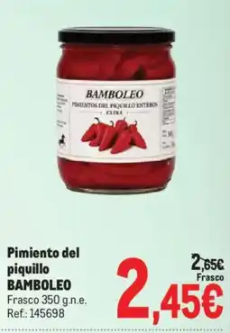 Makro Bamboleo pimiento del piquillo enteros extra oferta