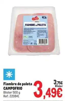 Makro Campofrio fiambre de paleta oferta