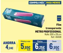 Makro Metro Professional film transparente oferta