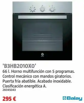 Roca Horno multifunción balay oferta