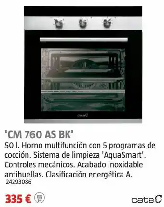 Horno multifunción cata