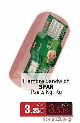 Cuevas Cash Fiambre Sandwich Spar oferta