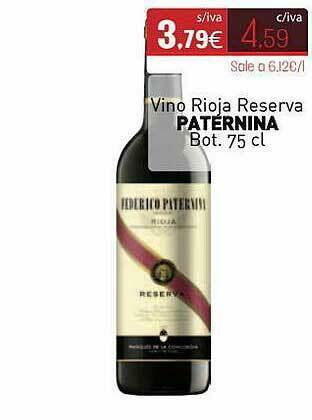 Cuevas Cash Vino Rioja Reserva Paternina oferta