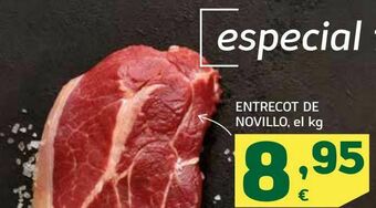 HiperDino Entrecot de novillo , el kg oferta