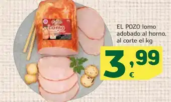 HiperDino Lomo adobado al horno al corte el kg , el pozo oferta