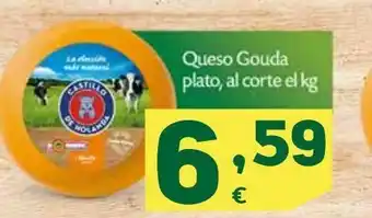 HiperDino Queso gouda plato , al corte el kg castillo de holanda oferta