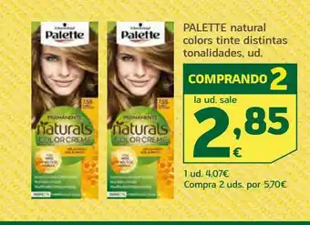 HiperDino Natural colors tinte distintas tonalidades , ud. palette oferta