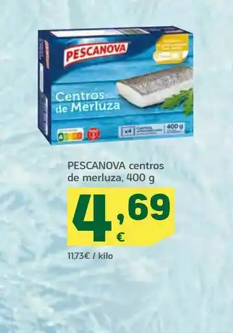 HiperDino Centros de merluza 400 g. pescanova oferta