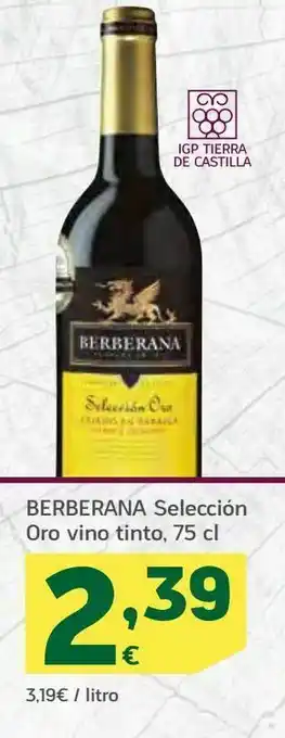 HiperDino seleccion oro vino tinto 75cl berberana oferta