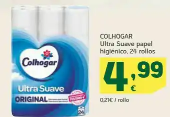 HiperDino ultra suave papel higiénico , 24 rollos colhogar oferta